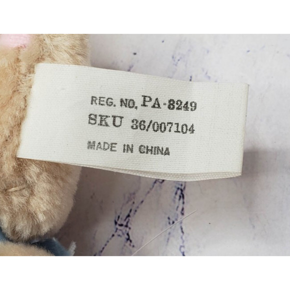 Bunny Rabbit Stuffed Animal Plush Lot of 2 Purple Brown Easter Spring - Picture 14 of 14